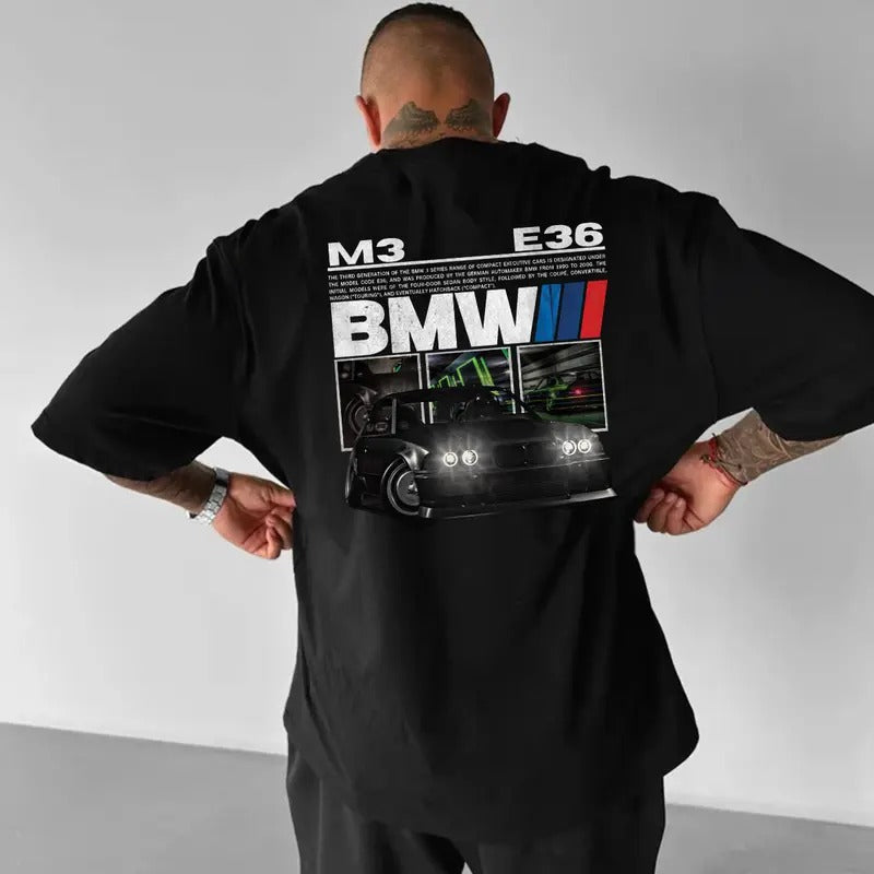 Bimmer M3 E36 Menswear Street Racing Shirt Car Boyfriend Clothes Cotton T-Shirts