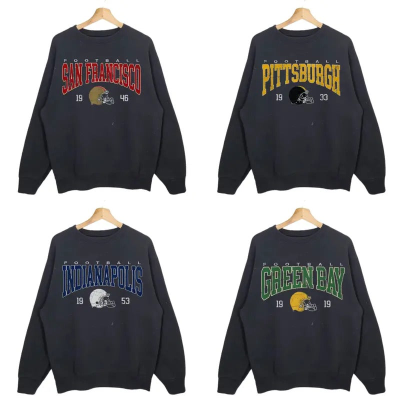 Black Classic Fit All Football Teams T-Shirts
