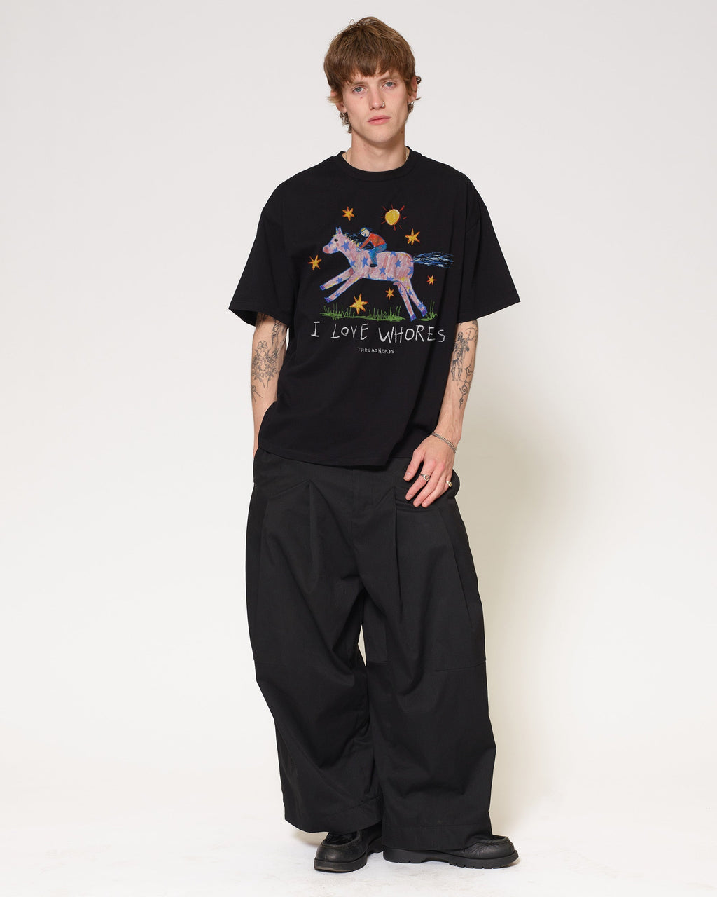 I Love Whores Oversized Tee