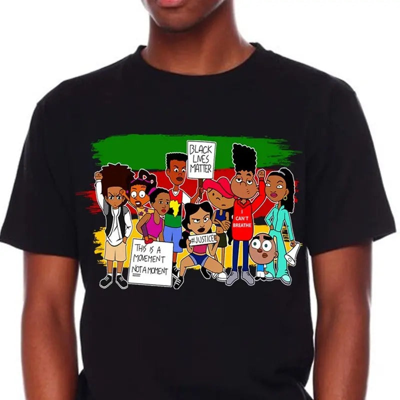 Black Lives Matter Cartoon Characters Black History Digital Shirts We Are Black History Black Pride Shirt T-Shirts
