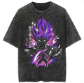 Black Super Saiyan Vintage Anime Fan Menswear Top T-Shirts
