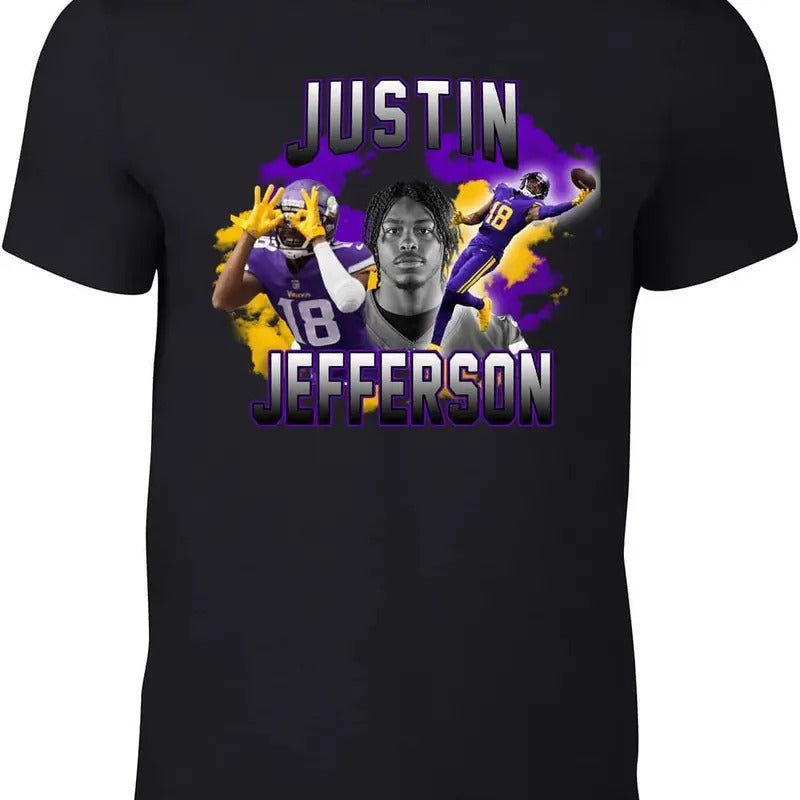 Black Vikings Jefferson Bootleg T-Shirts