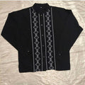 Black Guayabera Rombo Shirt Black Casual Menswear T-Shirts