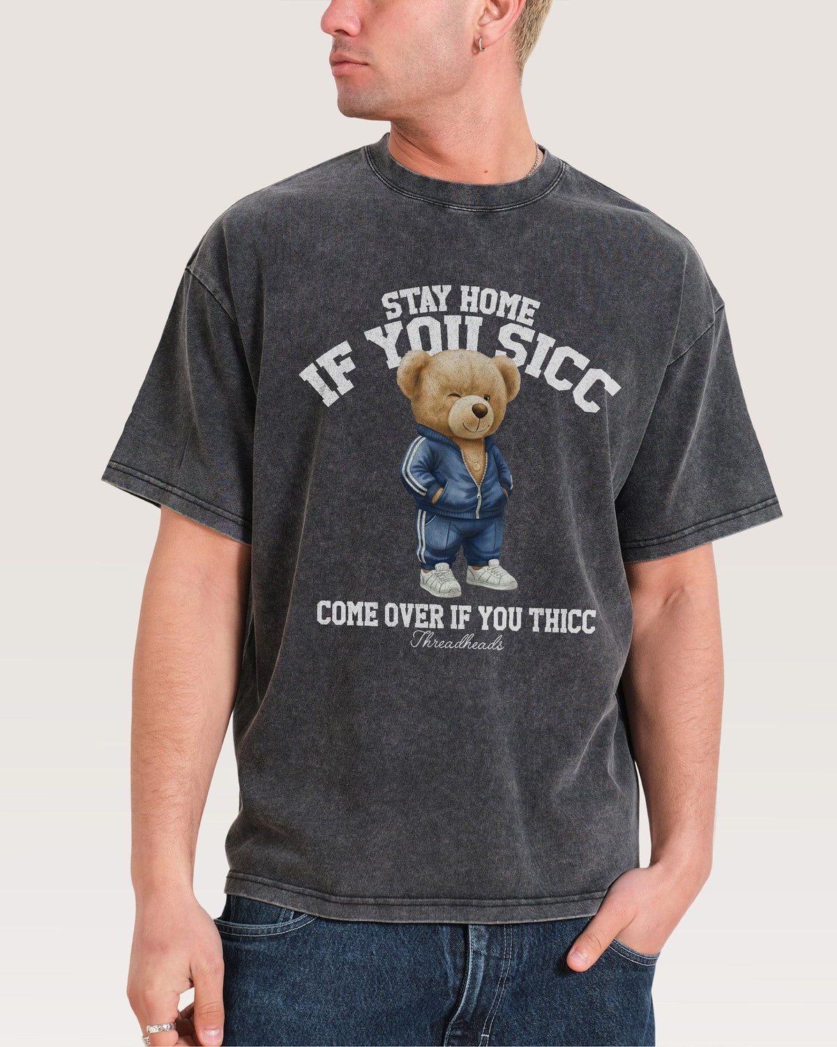 Stay Home if you Sicc Oversized Tee