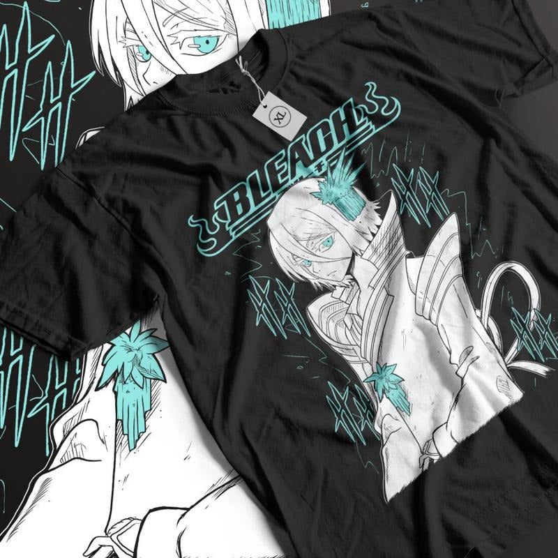 Bleach Anime Rukia Ice Cute Waifu Vintage Retro Manga Streetwear Man T-Shirts