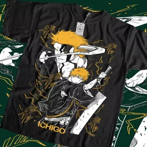 Bleach Ichigo Kurosaki Manga New Anime Manga All Size T-Shirts