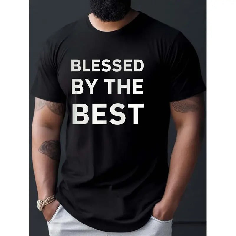 Blessed Best Print Casual Short Sleeve Summer Made USA T-Shirts