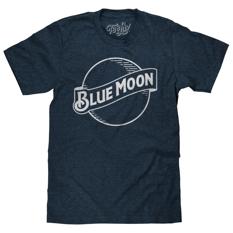 Blue Moon Logo Navy T-Shirts