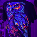 Blue Owl Cotton Black T-Shirts