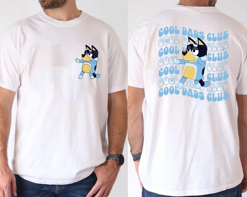 Bluey Cool Dad Shirt Bluey Shirt Bandit Cool Dad Club Dad T-Shirts