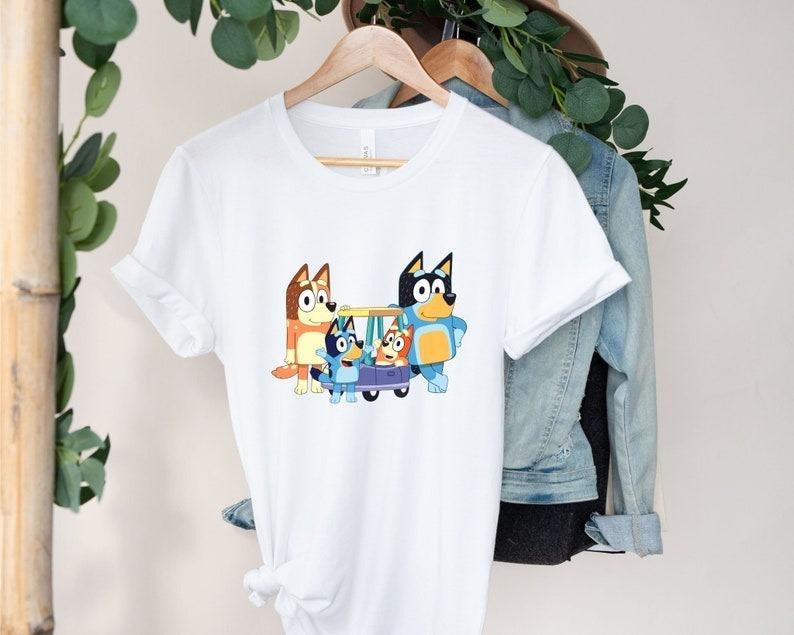 Bluey Family Shirt Bluey Eras Tour Shirt Bandit Heeler Midnights Bluey Shirt Isney Trip Bluey T-Shirts