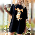 Blueyes Mom DRG Family DRG Retro Chilli Heeler DRG Mum Party Chilli Mum Shirt Mom T-Shirts