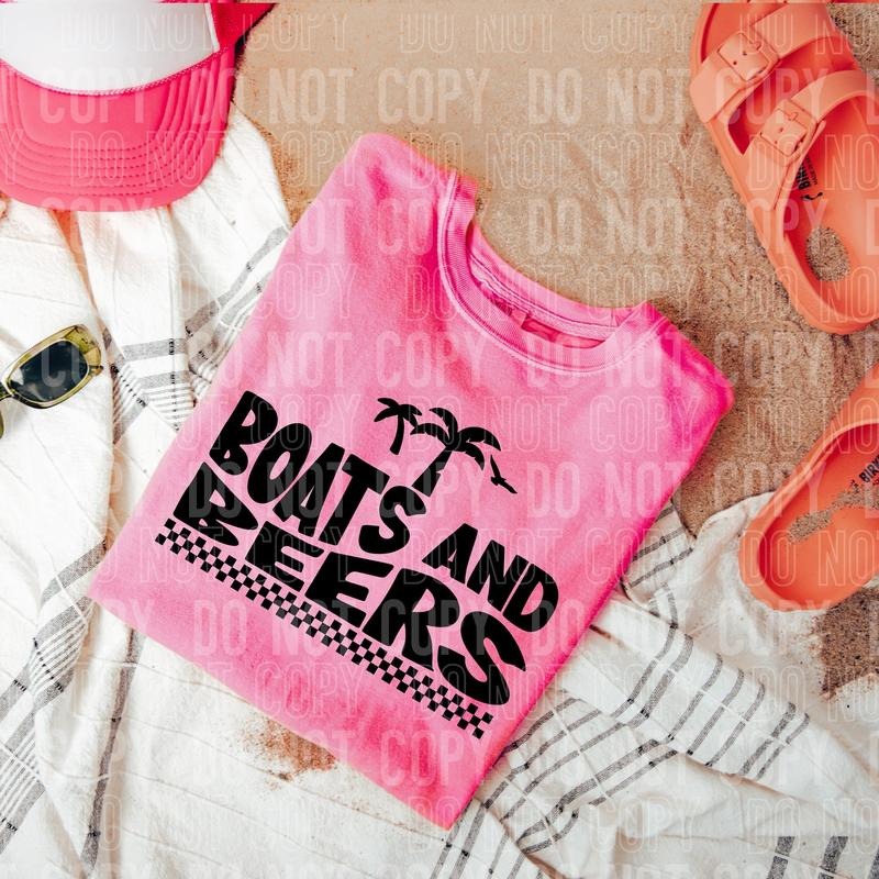 Boats Drinks DTF Transfers THIS IS NOT SHIRT T-Shirts