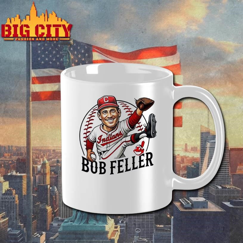 Bob Feller Cleveland Indians Legend caricature Shirt