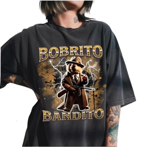 Bobrito Bandito Italian Brainrot Shirt Funny Beaver Meme Trending T-Shirts