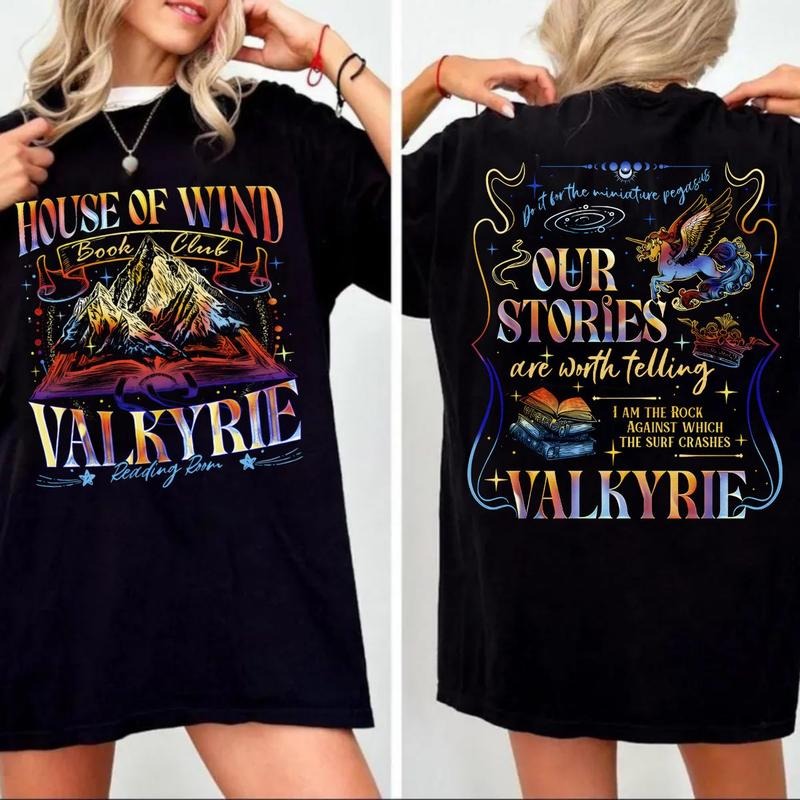 Bookish Lover Velaris Starlight Shirt Acotar House Wind Library Shirt T-Shirts