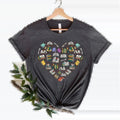 Books Heart Shirts Dark Romance Shirts Bookworms Teachers Throne Glass Book Acotar Casual Cotton T-Shirts