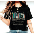 Booktrovert Shirt Book Lovers Book Shirts Bookish Introvert Extrovert Round Neck T-Shirts