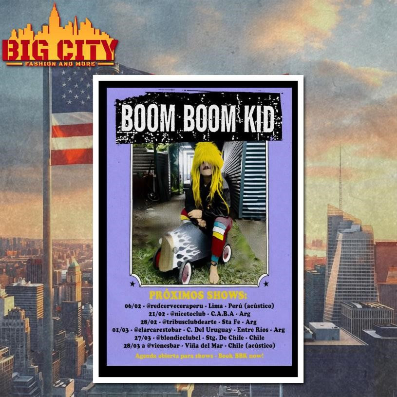 Boom Boom Kid Proximos Shows 2026 Poster Shirt