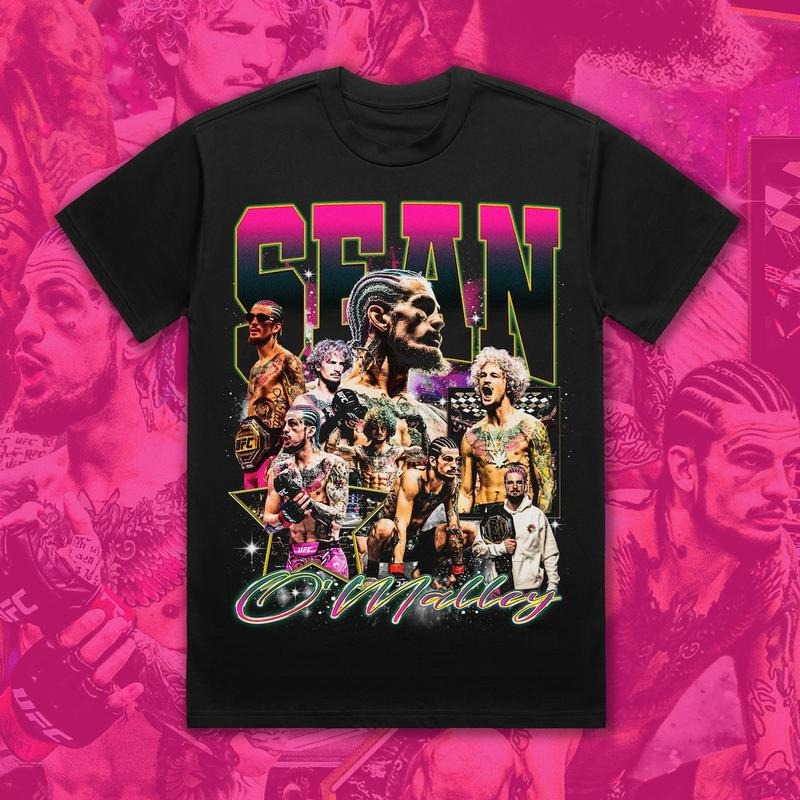 Bootleg Vintage 90s Sean O'Malley UFC Suga Classic Cotton T-Shirts