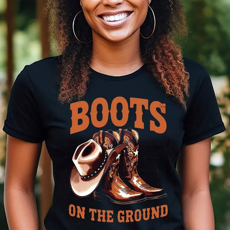 Boots Ground Cowboy Western Cowgirl Shirt County Dance Girl Grab Your Fans Black Girl Magic Shirt Her T-Shirts