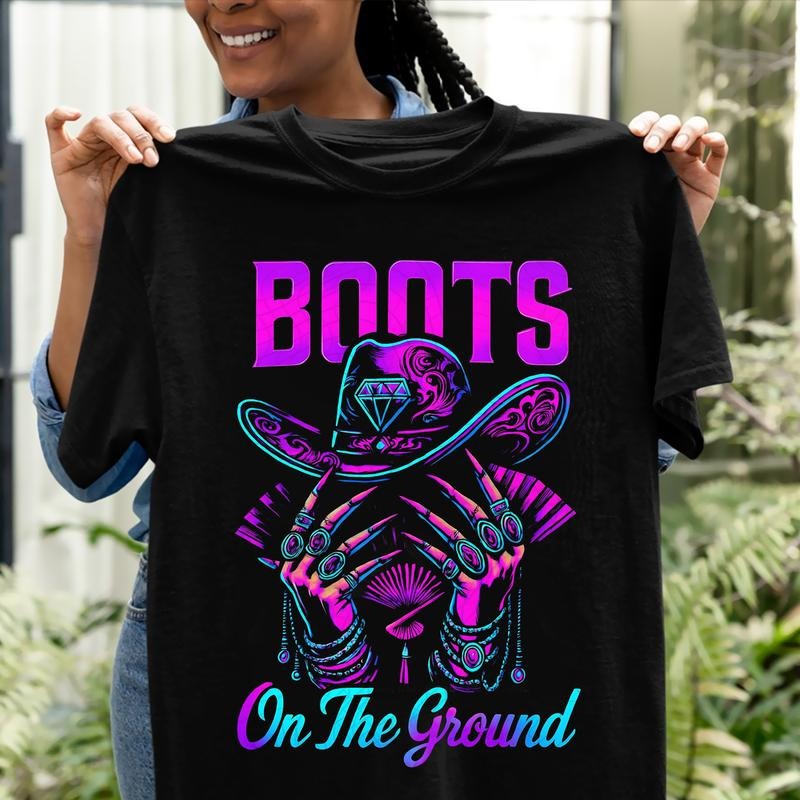 Boots Ground Where Them Fans Shirt County Dance Retro Boot Cowboy Western Cowgirl Her T-Shirts