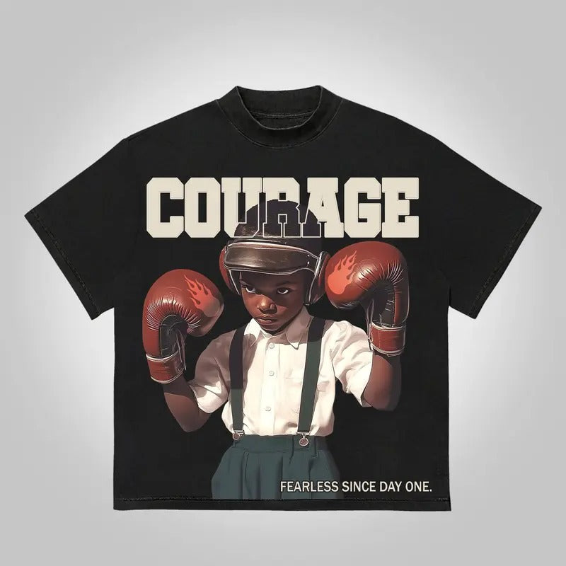Born Streets Made Ring Casual Y2K Cotton Top Streetwear T-Shirts
