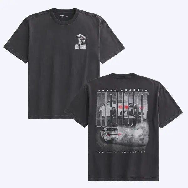 Boxy Dodge Charger Hellcat Shirt Boyfriend Classic Dodge Charger T-Shirts