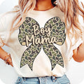 Boy Mama Camo Coquette Bow Boy Mama Camo Coquette Mom Mothers Mama Camo Bow T-Shirts