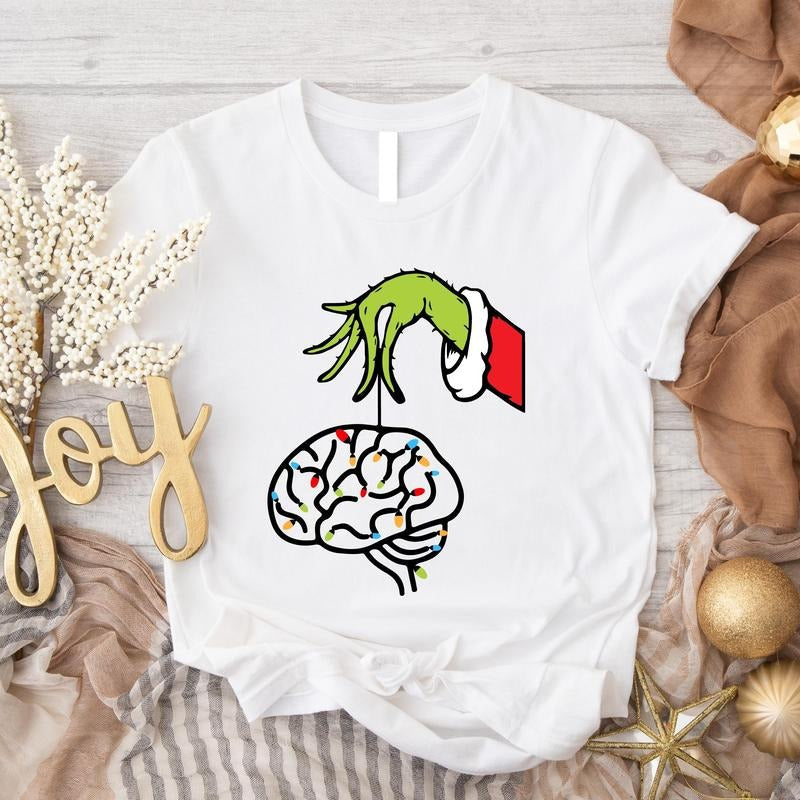 Brain Shirt Neurologist Neurology Nurse Matching Science Teacher Neuro Crew T-Shirts