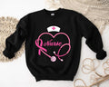 Breast Cancer Stethoscope Nurse Breast Cancer Awareness Matching Nurse Pink Ribbon Cancer Warrior T-Shirts