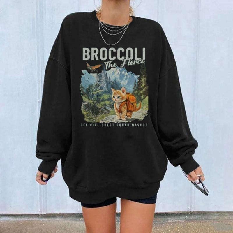 Broccoli Fierce Shirt Fourth Wing Inspired Fantasy Bookish Dragon Rider Retro Quest Squad Bookworm Bookish T-Shirts