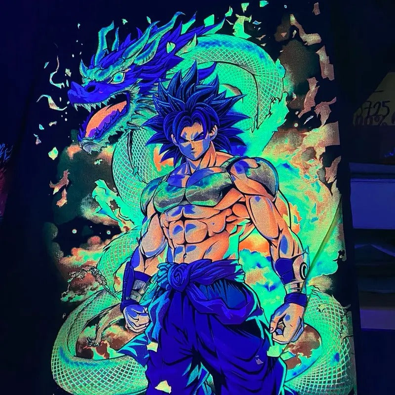 Broly Fase Oro Subtle Anime Menswear T-Shirts