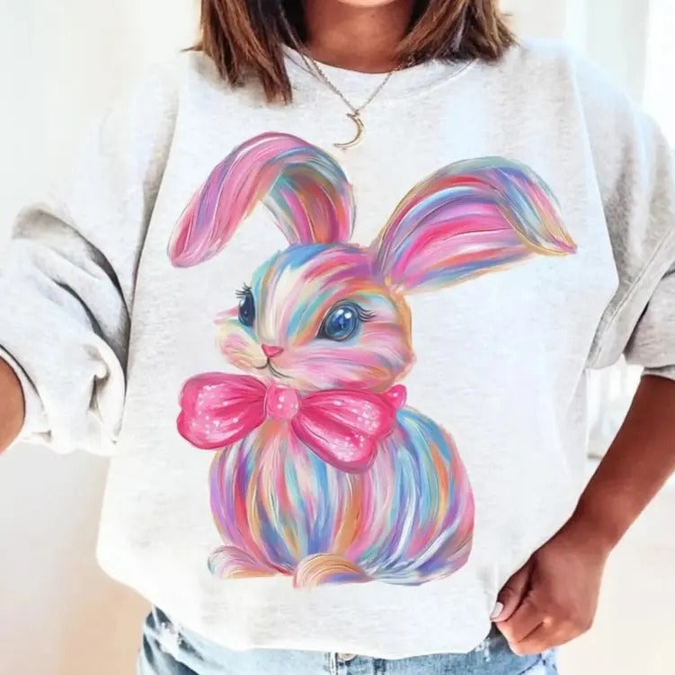 Brushstroke Bunny DTF Transfers THIS IS NOT SHIRT T-Shirts
