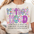 Brushstroke Motherhood Someday Rocks Coquette Bow Checkered Neon Mother Hood Funny Mom Sarcastic Mama Retro Sassy T-Shirts