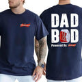 Budweiser Dad Bod Powered Budweiser 2 Sided Funny Beer Drink Shirt Drinking Daddy Casual Cotton Top Classic Menswear Round Neck Fabric T-Shirts