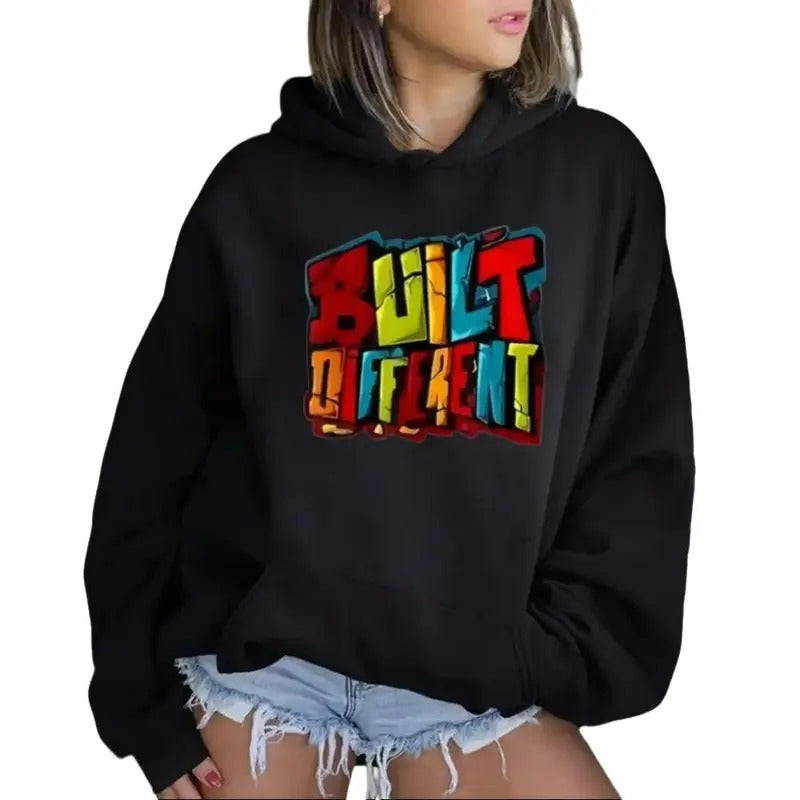 Built Different Funny Casual Street Fleece Fabric Perfect T-Shirts