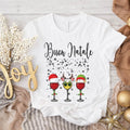 Buon Natale Shirt Italian Merry Wine Matching Family Group Shirt T-Shirts