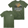 Busch Light Deer Label Front Back Print T-Shirts