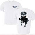 Busch Light Good Boy Shirt Funny Busch Light Black Dog Graphics Cotton Dad Mom Menswear T-Shirts
