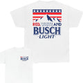 Busch Light Red White Flag America T-Shirts