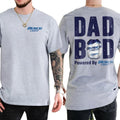 Busch Lite Dad Bod Powered Busch Light 2 Sided Beer Drink Shirt Daddy Funny Drinking Casual Cotton Top Classic Menswear T-Shirts