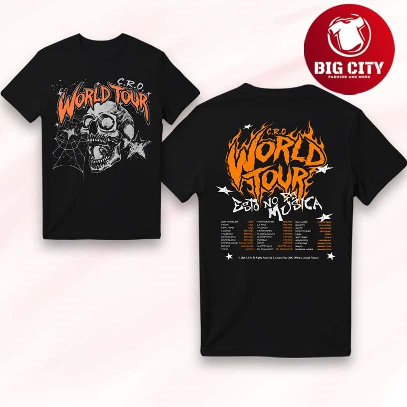C R O world Tour 2026 Two Sided Shirt