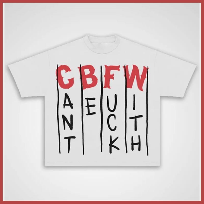 CBFW Print Cotton Casual Y2k Streetwear Top T-Shirts