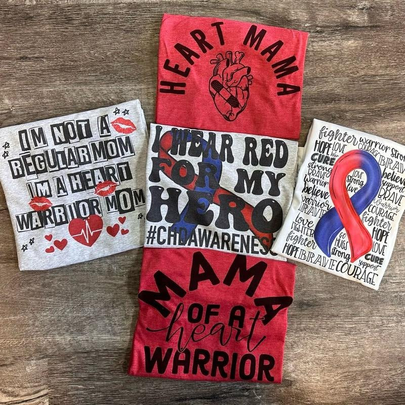 CHD Awareness Heart Mama T-Shirts