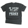 COMFORT COLORS All Battles Are Won Prayer Pepper Christian T-Shirts