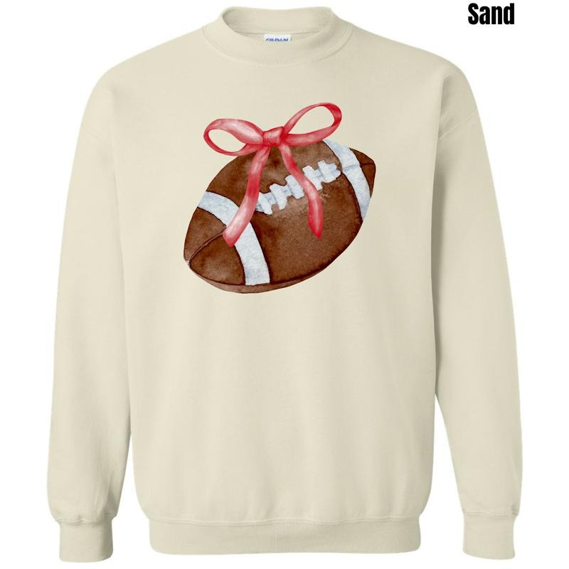 *CUSTOMIZABLE* Bow & Football 'NLB' T-Shirts