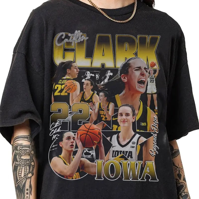 Caitlin Clark 90s Vintage Bootleg Classic Retro T-Shirts