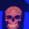 Calavera Calendario Azteca Cotton Casual Black Slim Fitting Menswear T-Shirts