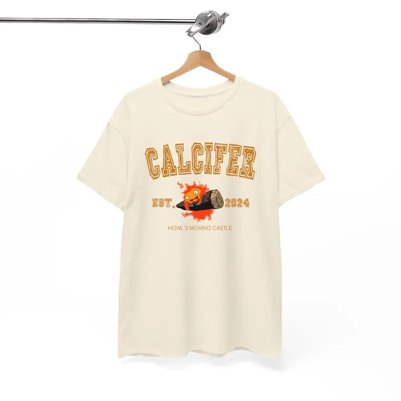 Calcifer Est 2004 Howls Moving Castle Shirt Calcifer Shirt Sophie Howl Shirt Studio Ghibli Hayao Miyazaki Anime T-Shirts
